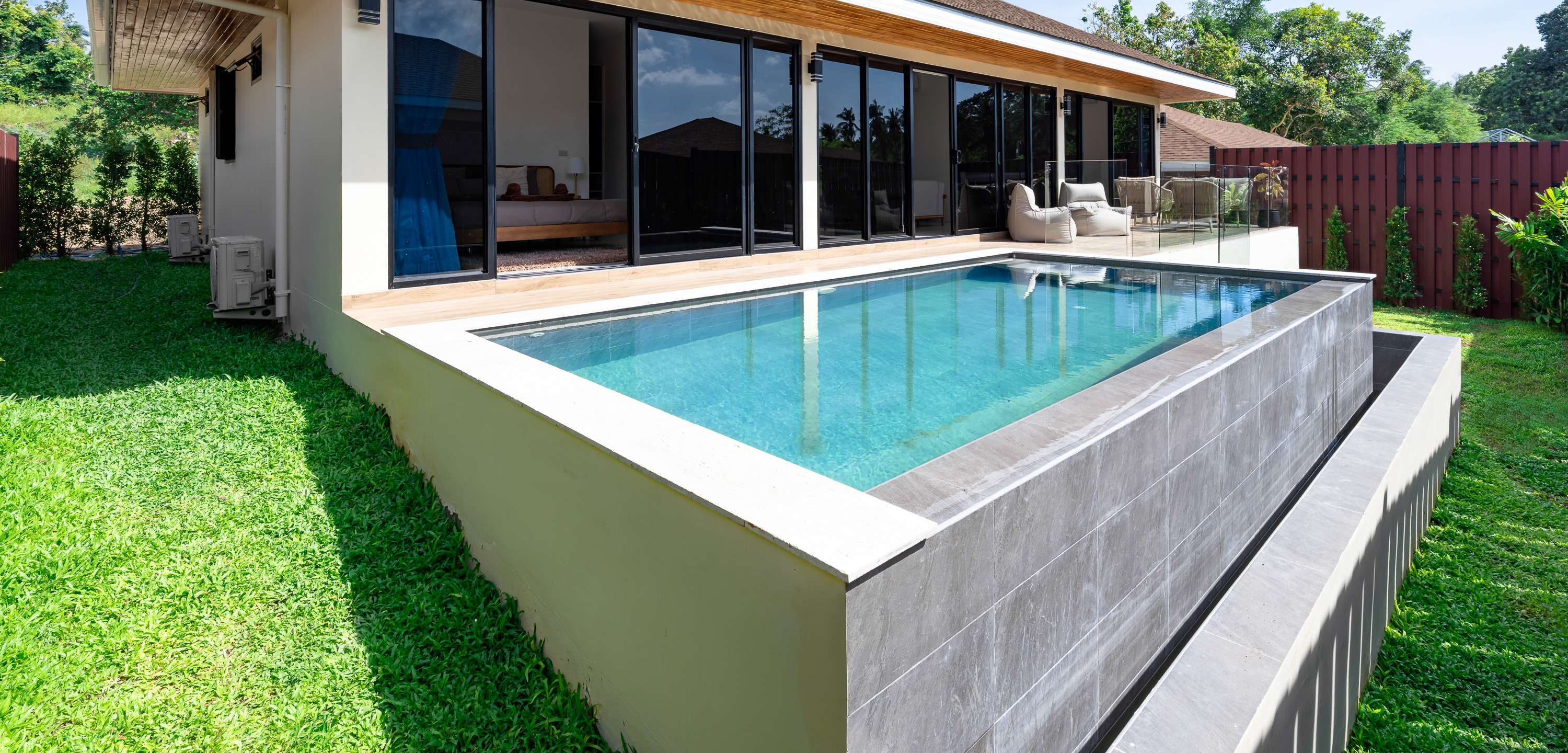 N26 The White Villa — private pool and villa terrace, Koh Samui